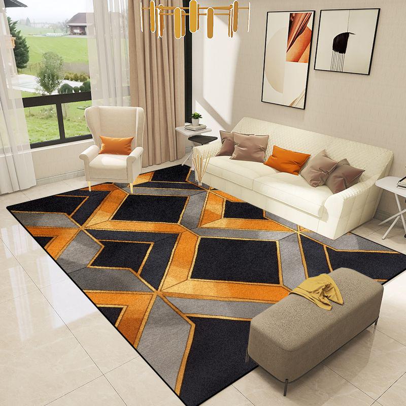 Nordic Decoration Geometry Carpets Living Room Light Luxury Rugs Home Sofa Area Floor Mat Room Decor Hallway Soft Large Carpet