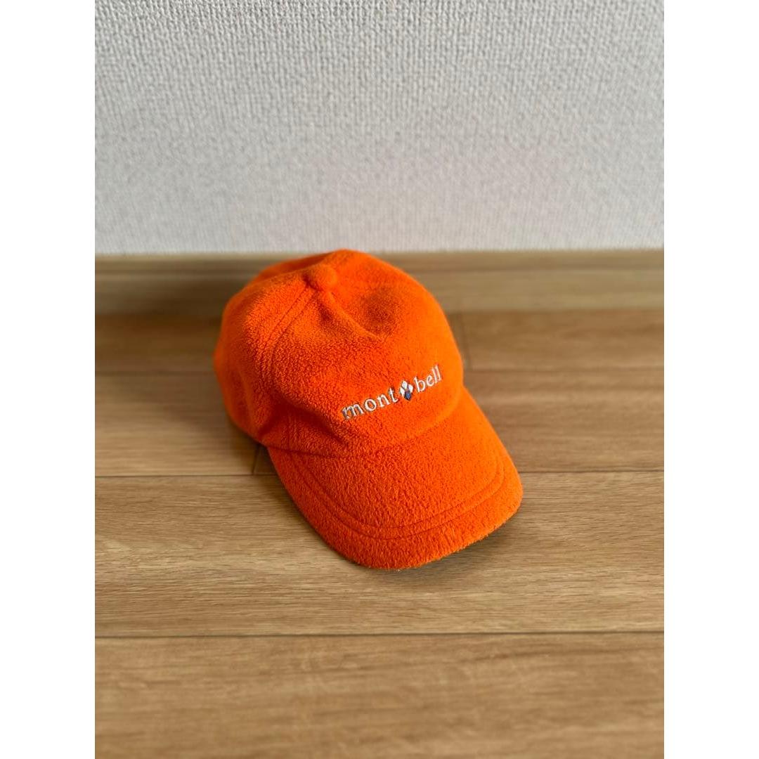 Used mont-bell fleece hat orange