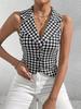 Lato Nowy Seksowny Top na Ramiączkach Dzianinowy Mały Kamizelka Kobiety Noszenie Slim Fit Krótki Top