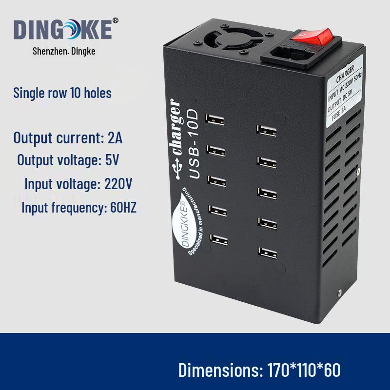 USB Multi-Port Charger: 10-100 Port Station with PD/QC3.0 Fast Charging - Charger King