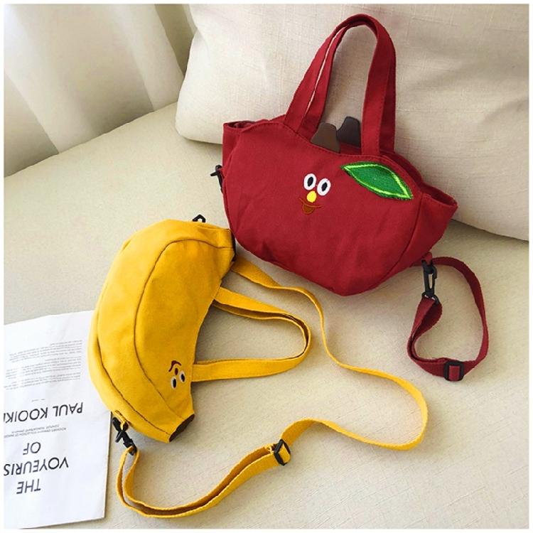 All-matching Canvas Handbag for Women Shoulder Bag Lovely Banana Crossbody Bag