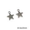 Alloy Pendant Moon Butterfly Five-pointed Star Charms for Bracelets Pendants Necklaces DIY Making Retro Charms Jewelry Accessories
