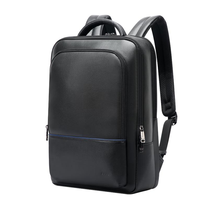 Bopai Men's Genuine Leather Business Laptop Backpack