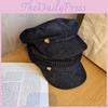 Navy Newsboy Hat With Sunshade For Spring And Autumn Trendy Casual Look