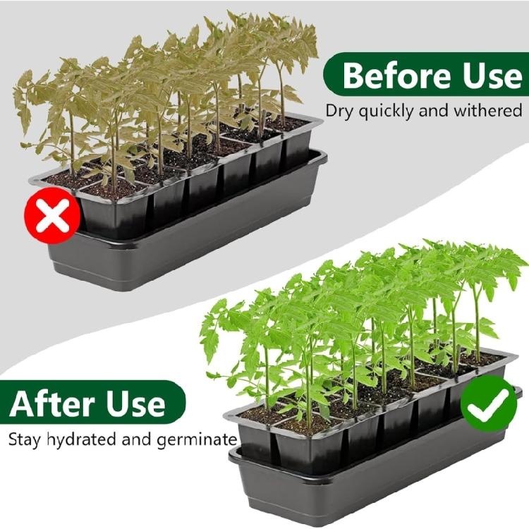 8Pcs Replacement Absorbent Watering  Starting Mat Capillary Mat  Starter Tray Mat For Gardening