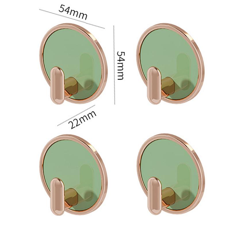 

4 шт. Круглый крючок для настенного крепления, прочный самоклеящийся крючок для ванной комнаты, одежды, полотенец, вешалки для ключей, кухонные принадлежности для организации пространства