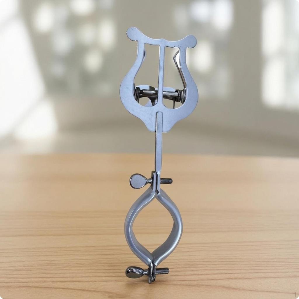 Lyra de marș Clip reglabil pentru partituri cu clemă Metal pentru instrumentiști,