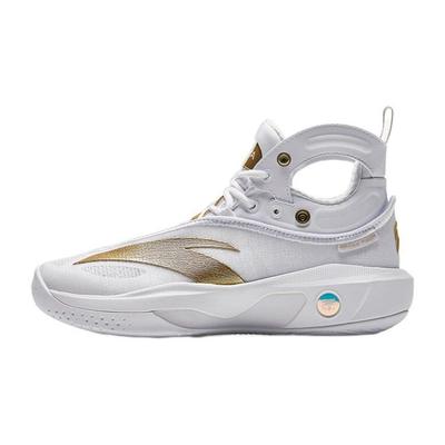 Zapatillas de Baloncesto de Caña Alta Antideslizantes KT8 para Niños Zapatilla para Niños Blanco Platino 312331130-4