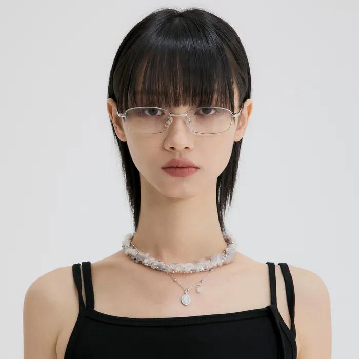 Braided Handmade Necklace (FL-730_Gray)