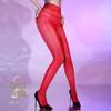 Peony Lace Seamless 5D Open Crotch Black Stockings - Erotic Women's Hosiery