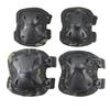 Camouflage Tactical Knee & Elbow Pads Set: 4-Piece Gear for Combat, Training, Riding & Sports Protection