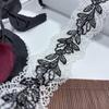4.5cm Wide Two-tone Polyester Lace, Narrow Hollow Crocheted Lace Trim for Garment, Dress, Lingerie, Underwear, Bra, Sewing & Crafting