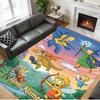 Crystal Velvet Rug Custom Name Text, Soft Non Slip Floor Mat Home DecorThe Simpsons