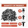 120PCS Fender Liner Retainer Bumper Fastener Rivet Plastic Push Pin, Replacement Kit Bumper Push Rivet Clips Compatible with GMC Buick Ford Chrysler