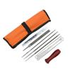 8 PCS Chainsaw Sharpener File Kit Hand Tool for Sharpening Electric Chain Saw Includes 5 32 3 16 7 32 Inch Round File,