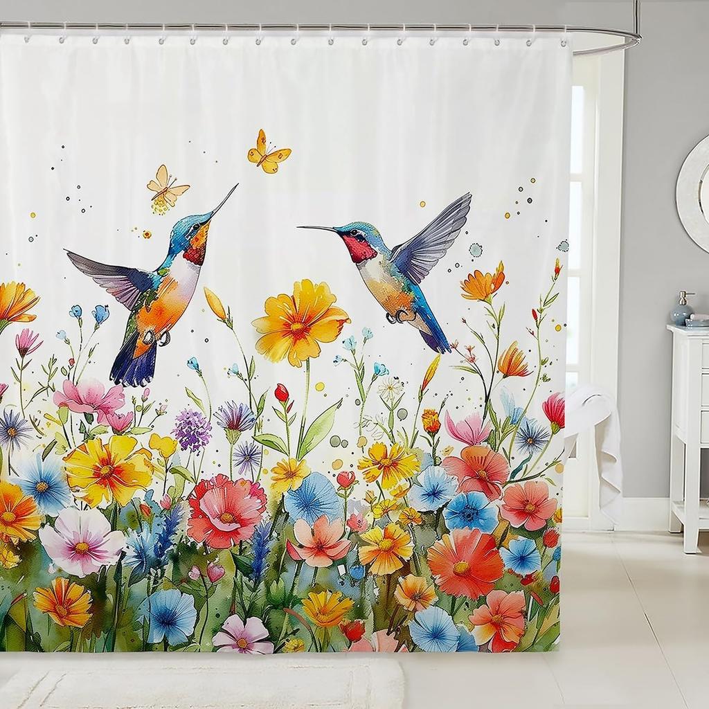 Plain White Cat Fabric Shower Curtain for Girls Cute Kitten Shower Curtain Pet Kitten Bathroom Shower Curtain Sets for Kids Boys