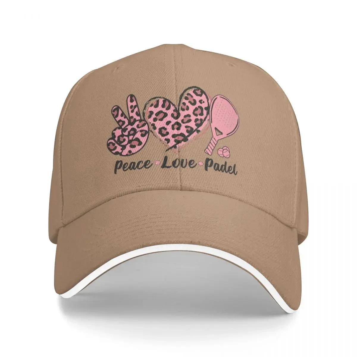 

Peace Love Padel Mom I Love Padel Women Valentine Day gift Baseball Cap Snap Back Hat Sunhat Anime Caps Women Men s