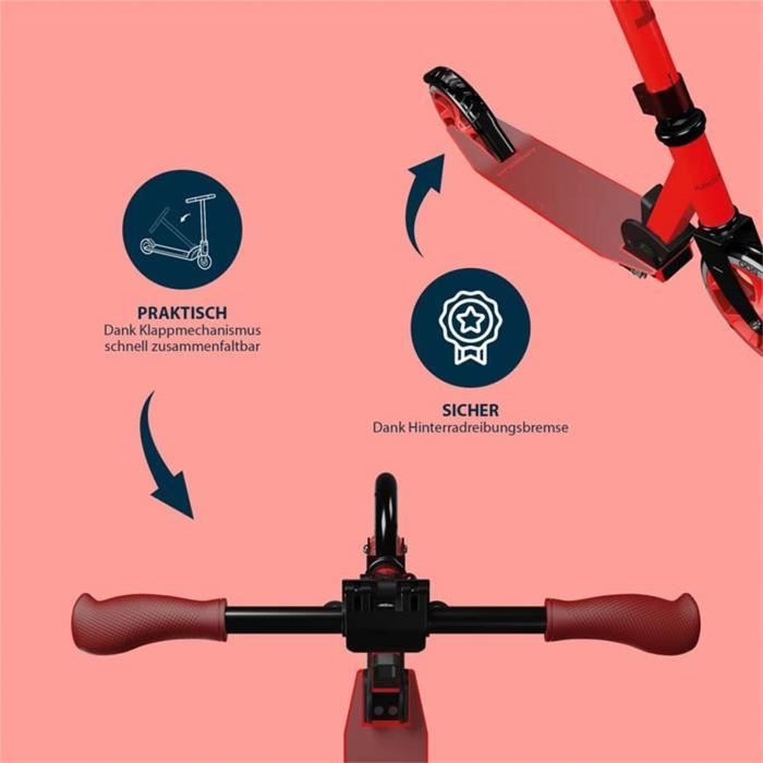 Trottinette Scooter Up 200 rouge