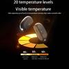 Rechargeable Split Type Hand Warmer 5S Heat Generation Adjustable Warmth Levels Travel Friendly Magnetic Attachment For