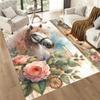 Horse Floor Rug Office Rug Suitable for Bedrooms Outdoor Kitchen Dining Room Anti-slip Rug Anime Office Decor Gift for Festivals