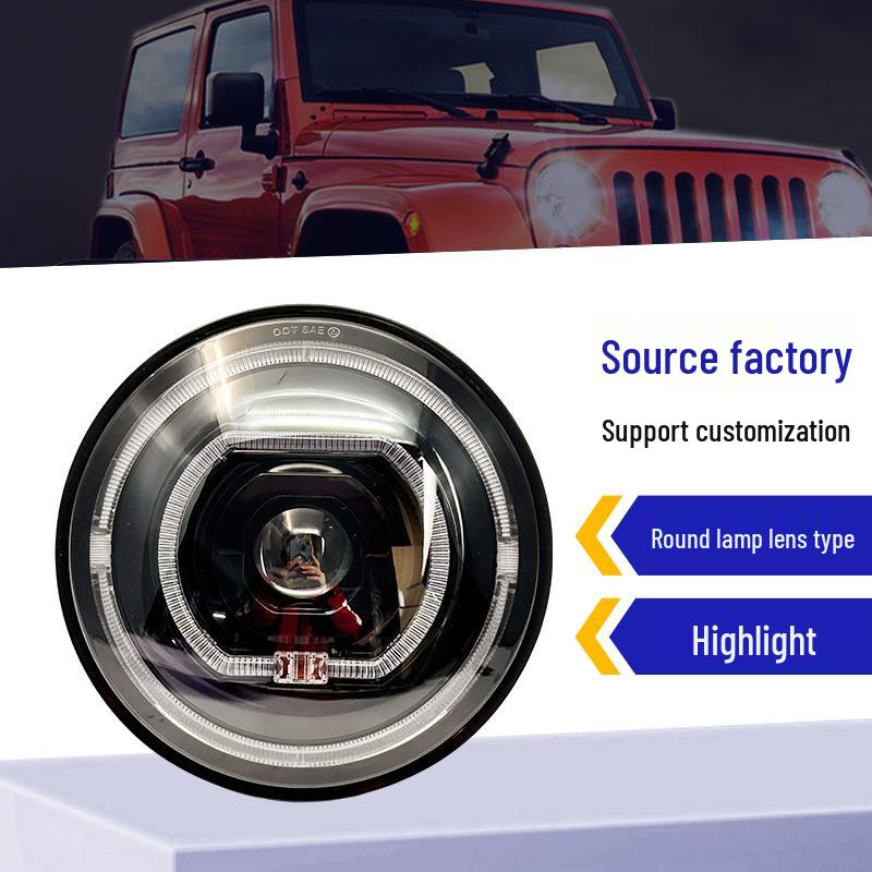 7-Inch LED Daytime Running Lights & Turn Signal Headlights for Jeep Wrangler