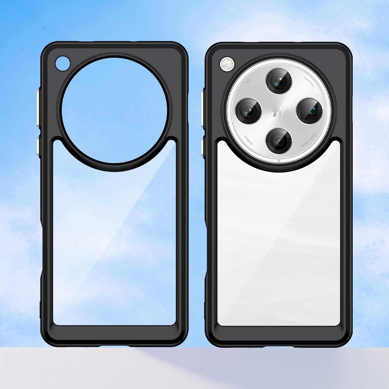 

For Oppo Find X8 5G/Find X8 Pro 5G Case TPU+Acrylic Protective Clear Phone Cover Transparent Blue