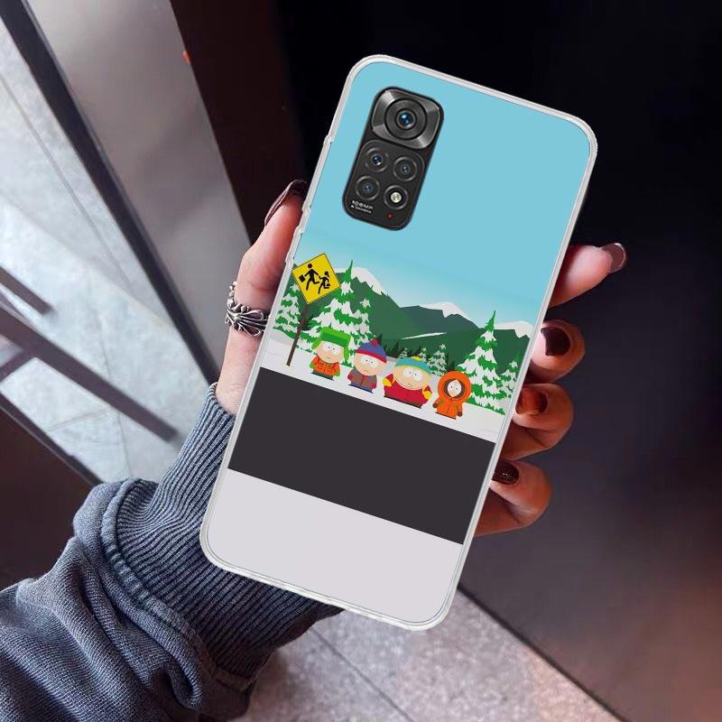 Cartoon S-South P-Parkes Phone Case For Xiaomi Redmi Note 10 11 12 13 14 15 Pro Plus 11S 12S 14S 11T 11E 10S Soft TPU Back Cover