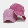 New washed and old small love embroidered soft top baseball cap female face small outdoor visor male cap tide