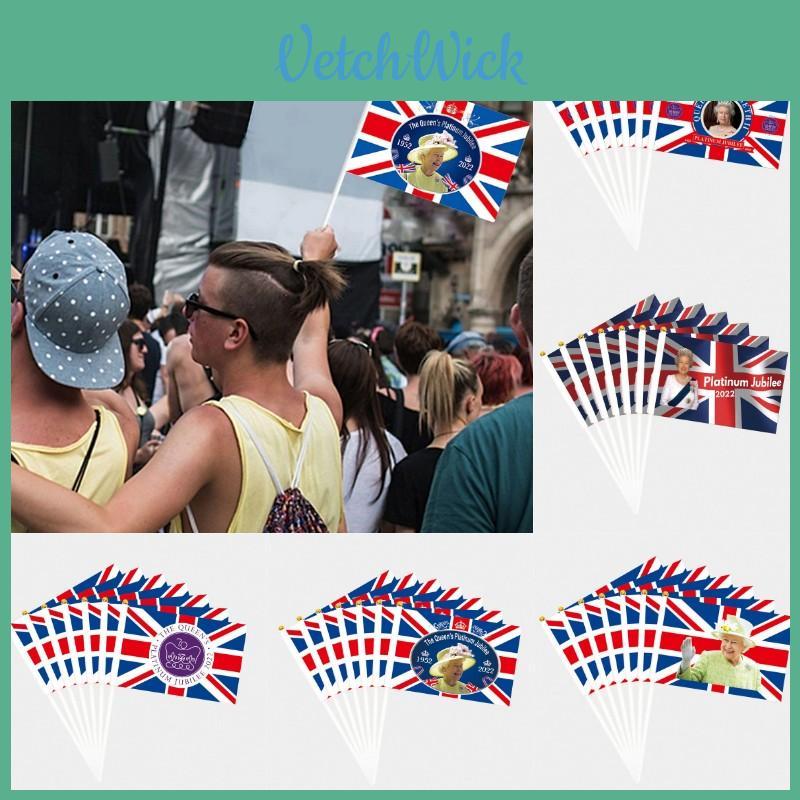 Celebrate The Queen's Platinum Jubilee With 5 Hand Waving Flags