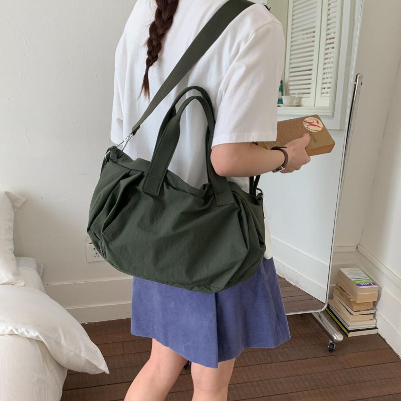 Torebka na ramię Damska torebka crossbody ze ściągaczem Jednokolorowa torba tote