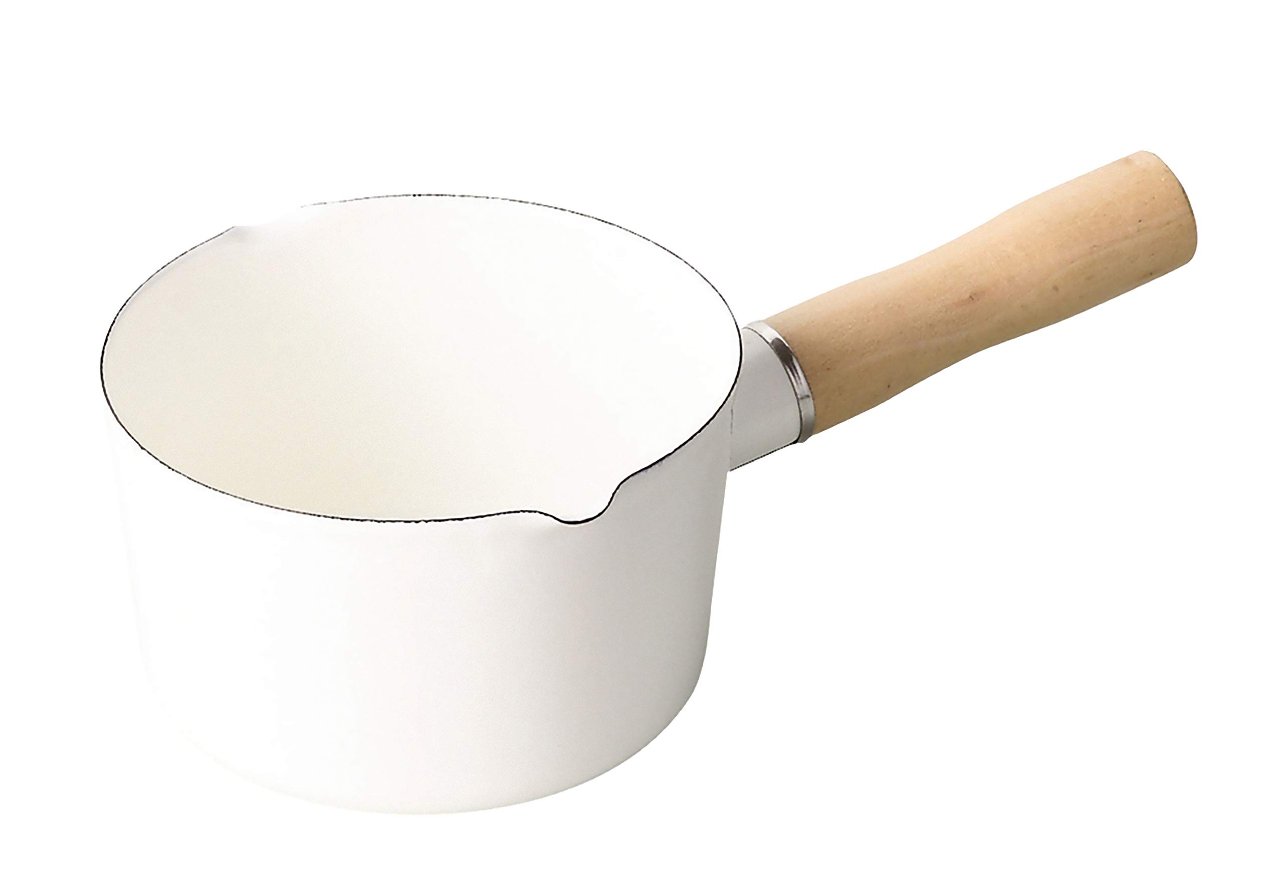 

PEARL METAL Milk Pan, White, 12cm, Enamel, Bran Kitchen HB-4440