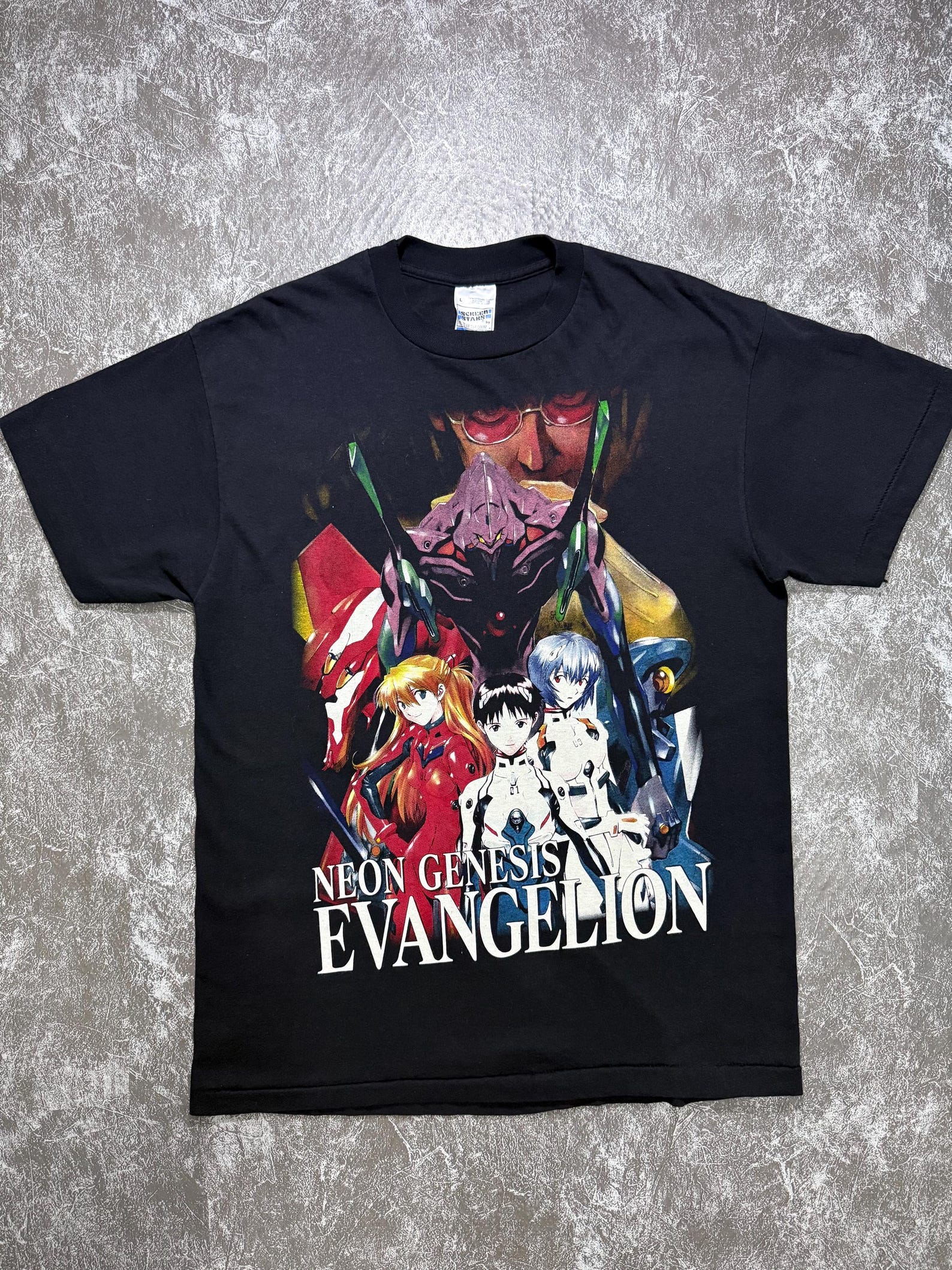 Neon Genesis Evangelion Graphic Tee | Vintage Anime Y2K Streetwear S