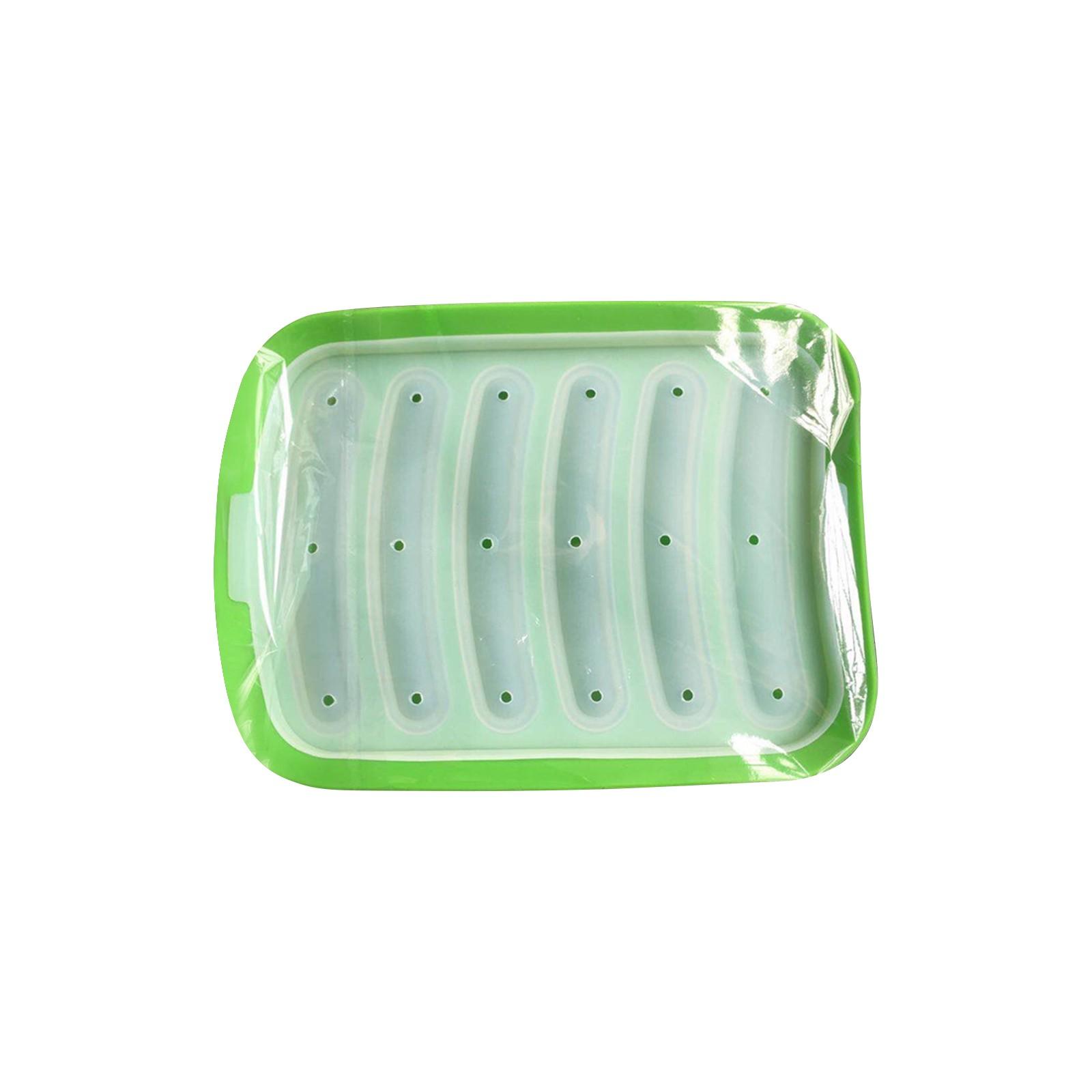 

Форма для сосисок из пищевого силикона для хот-догов, детское питание, самодельная форма для выпечки ветчины и колбасы One Size светло-зеленый