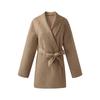 GOELIA Women's Cashmere Coat with Self-Fabric Belt