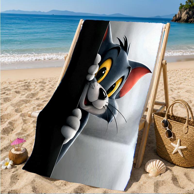 Jerry Adventure Beach Towel, Super Soft Microfiber, Perfect Gift for Her/Him, Birthday, for Pool, Beach, Travel, Decor Beach Party