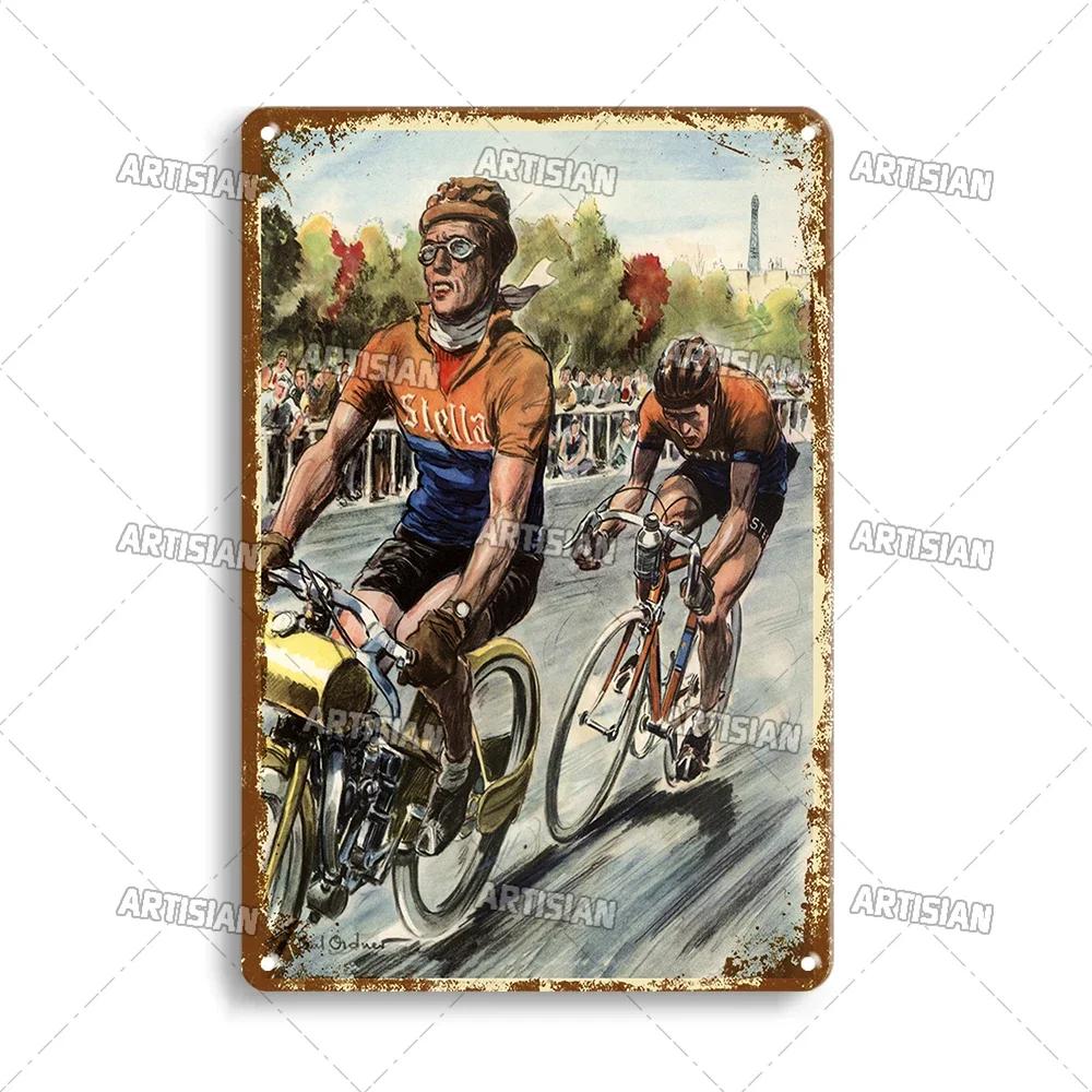 Segno di Latta Metallico Bicicletta Arrugginita Piatto Decorativo Casa Bar Studio Segni Metallici Poster Metallico Vintage Targhetta Metallica da Viaggio Piatto da Parete