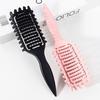 1pc Curly Hair Styling Brush - with Nylon Bristles and ABS Handle, Suitable for All Hairstyles, Available In Multiple Colors