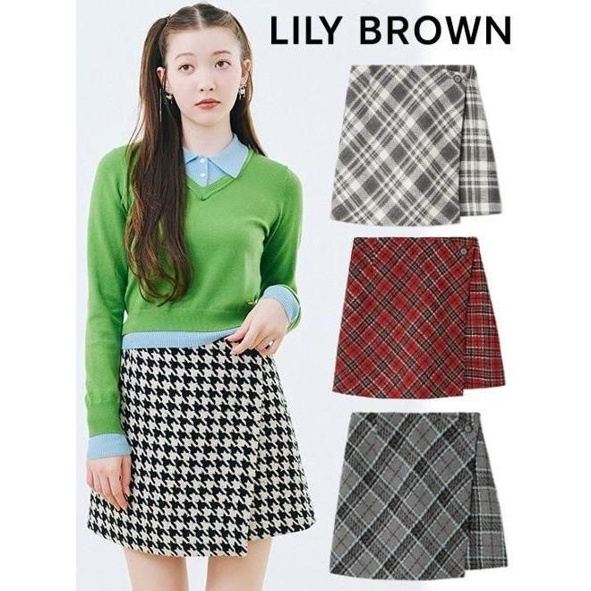 (Sale 60% OFF) Lily Brown / Lily Brown Roving Check Skirt 25 Fall/Winter LWFP254093