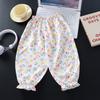 Summer Girls' Lace Pants Versatile Bell Bottoms Baby's Thin Outer Wear Anti-mosquito Pants Bloomers