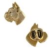 Boxer, German Boxer I - Gold-plated Pin Brooch, Elegant Dog Ornament, Unique Pin by Art-Dog Brand