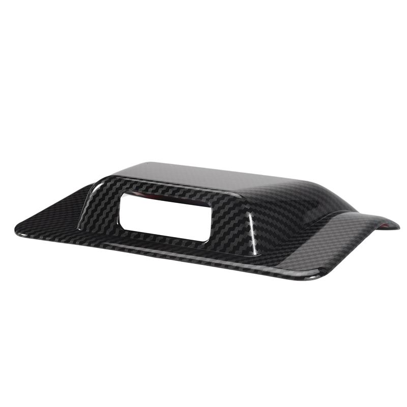 Powerful For Toyota Raize 200 Series Car Interior ABS Seat Belt Check Panel Cover Trim Carbon Fiber Pattern