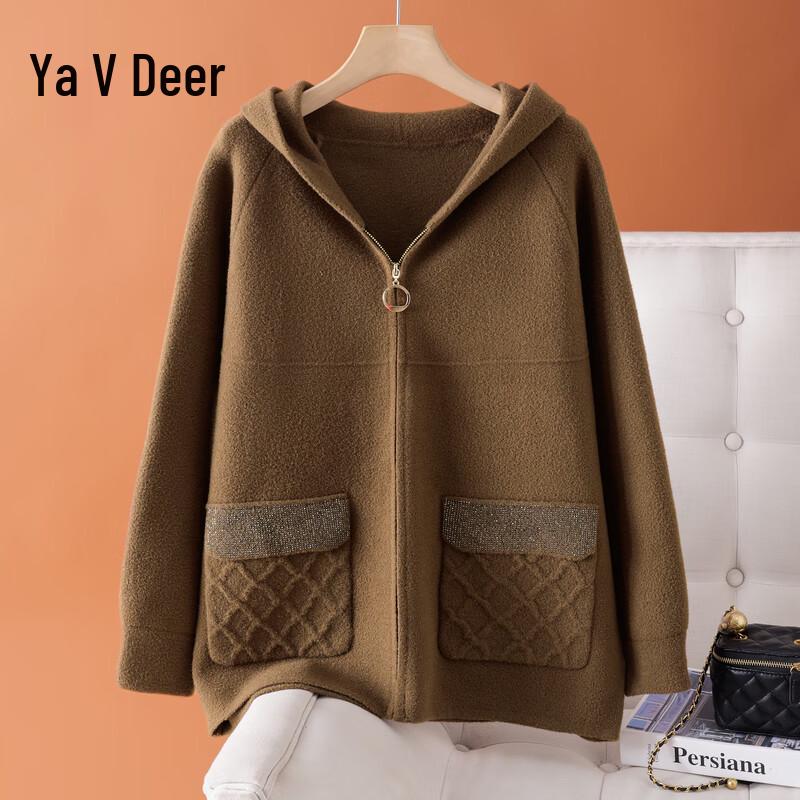 

Yalu Women s Hooded Cardigan Sweater 4XL