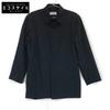 Black Button-Down Shirt with Shoulder Pads Tops 32 blackUsed
