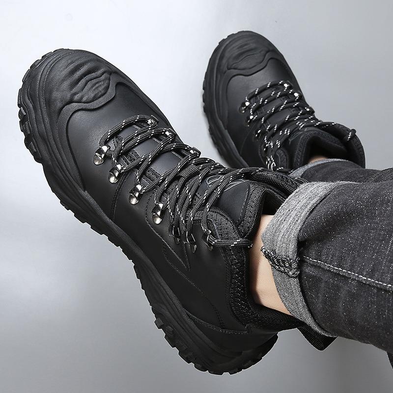 Mountaineering Men's Shoes Autumn and Winter Outdoor Sports Leisure Warm Shoes Construction Site Non-slip Wear-resistant Work Waterproof Tide Shoes