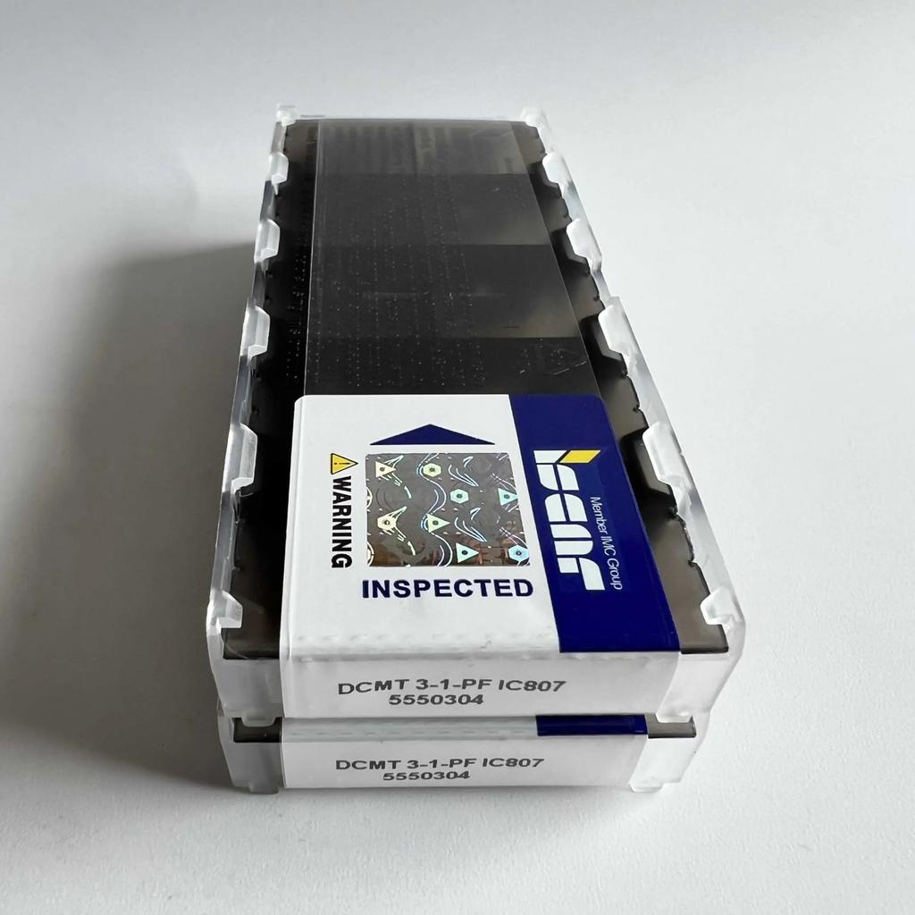 ISCAR / DCMT11T304-PF IC807 /Industrial indexable carbide inserts 10 Pcs