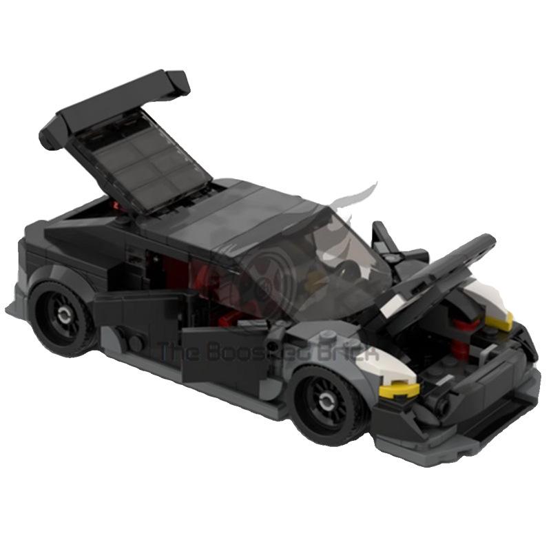 Building Blocks MOC Model 3 Racing Model Speed8 Grid Car Educational Assembly Toy