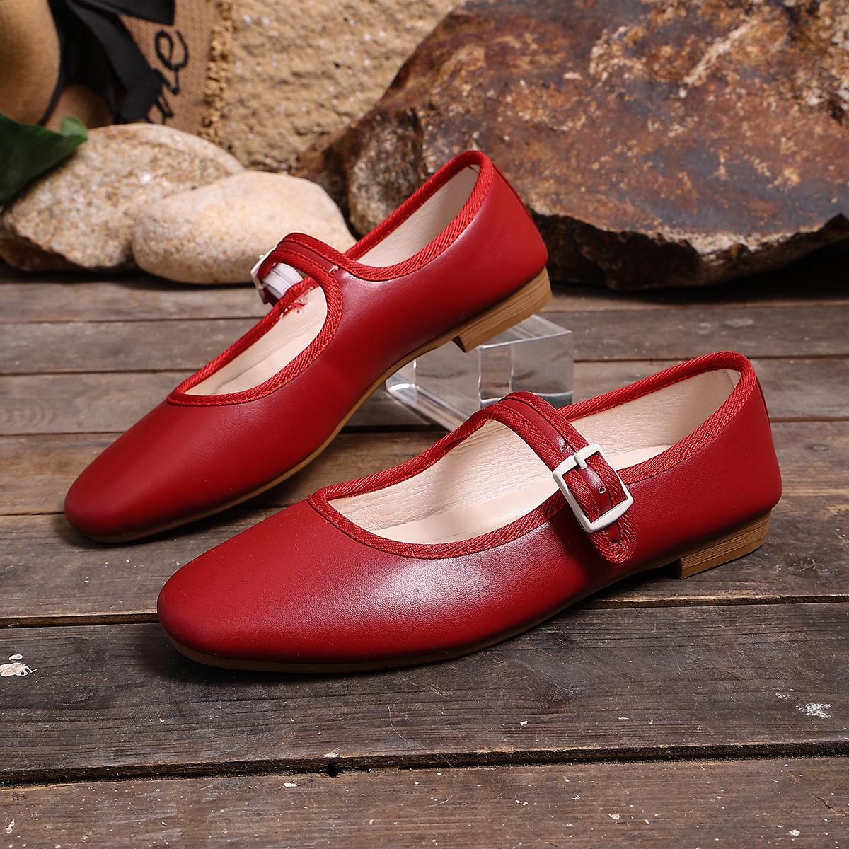 

Round-toe Shoes with Low Heels, Women s Single Shoes, Shallow Toe Shoes 43