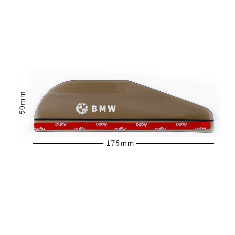 Car Side Rear View Mirror Rain Eyebrow Visor Rain Shield Shade Cover Sticker For BMW M Power E39 E46 Performance X1 X3 X5 X7