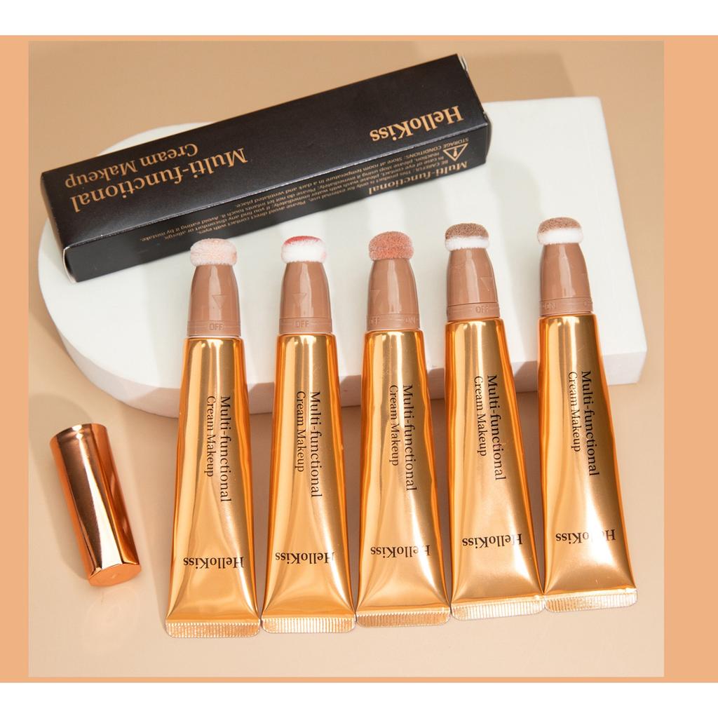 Blush High-gloss Grooming Multi-functional Makeup Pen, Pearlescent Fine Glitter Brightening Facial Grooming Cream