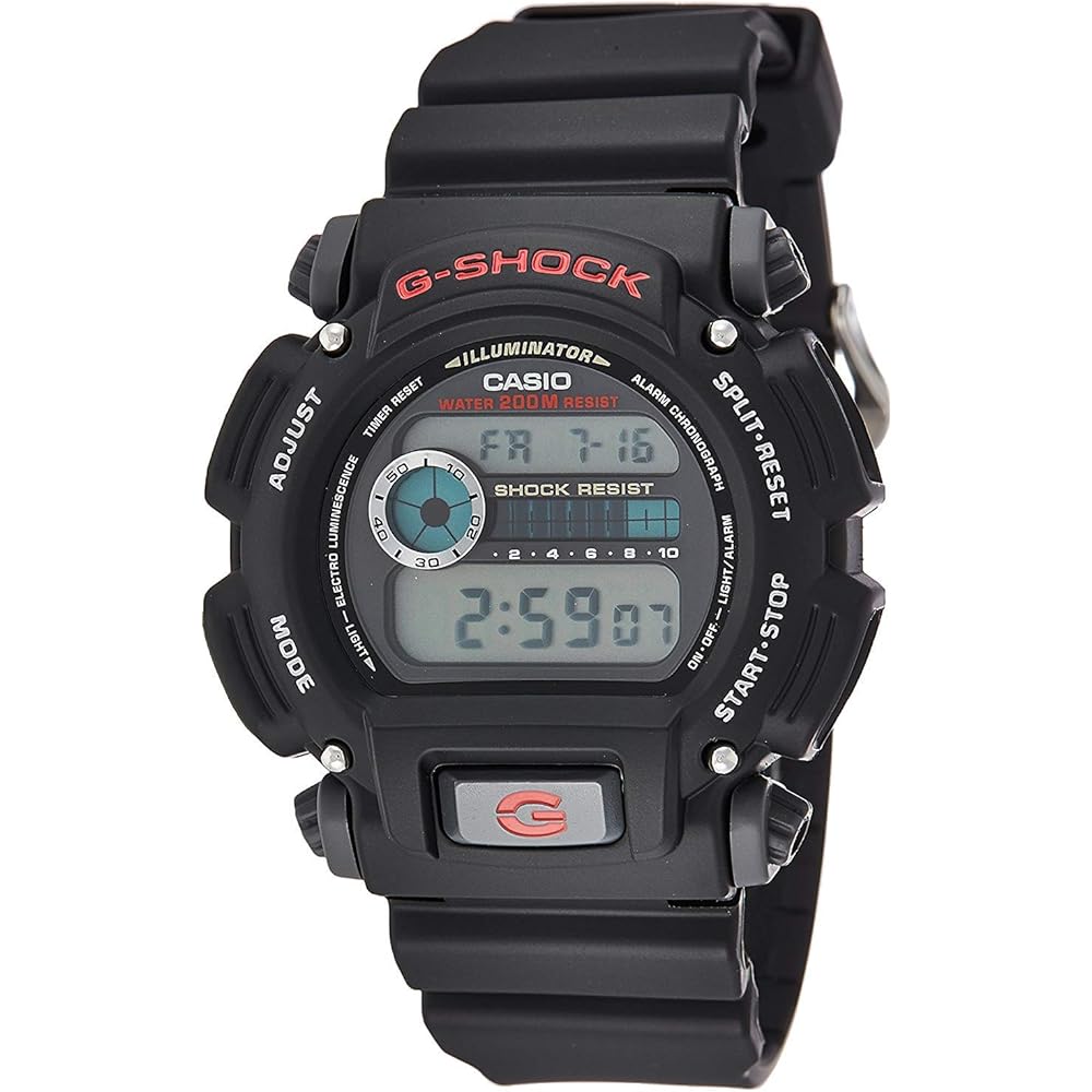 

Casio DW-9052-1VDR Quartz Countdown Timer Watch Black Men s Water Resistant